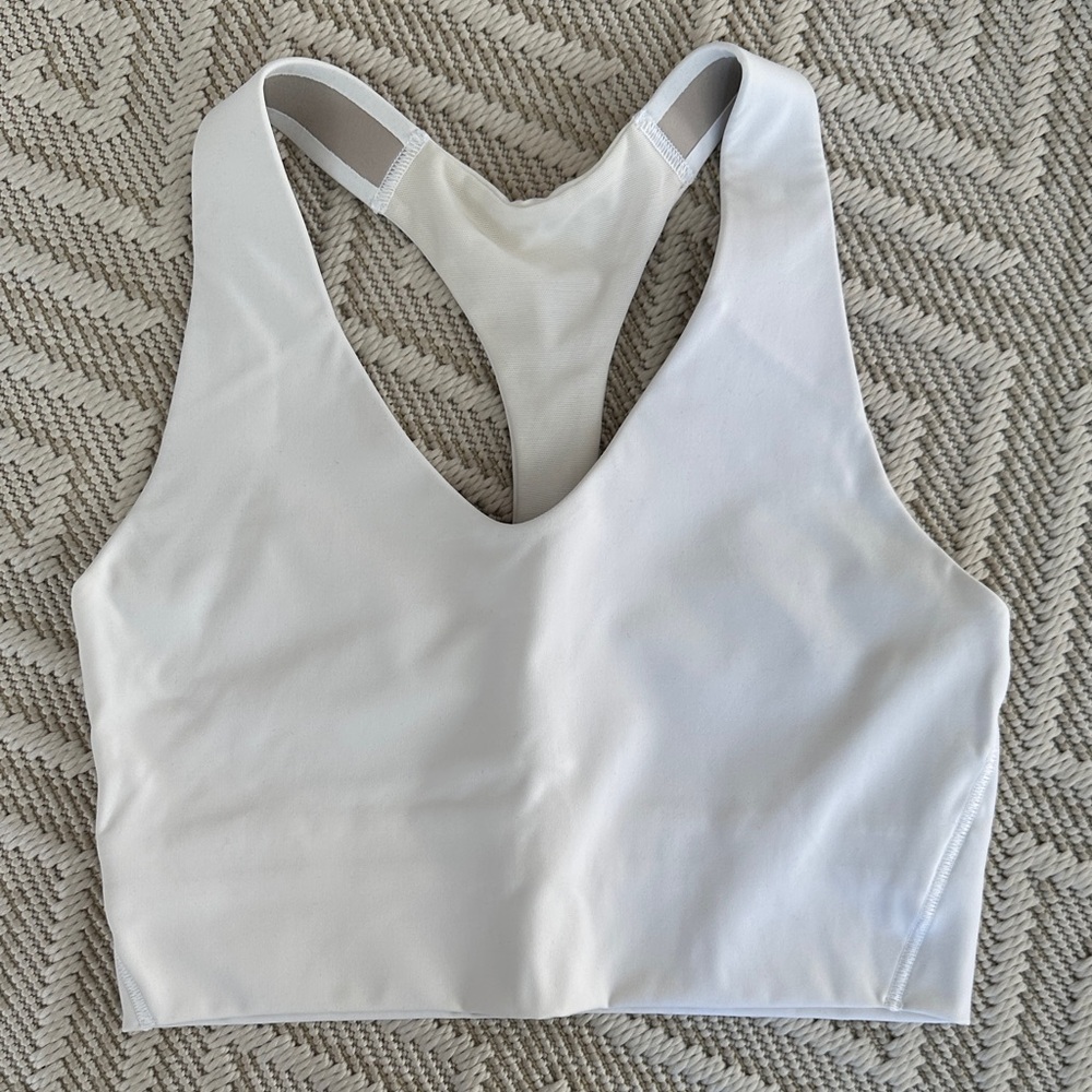 Spanx Longline Medium Impact Sports Bra- in White
